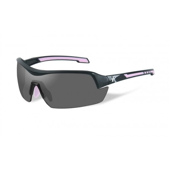 WileyX Rem Női Platinum lövőszemüveg füst szürke lencsék, fekete/pink keret